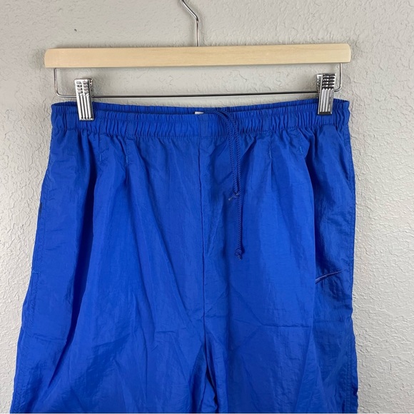 Vintage Nike Nylon Joggers Pants Blue M‎ - Picture 2 of 10